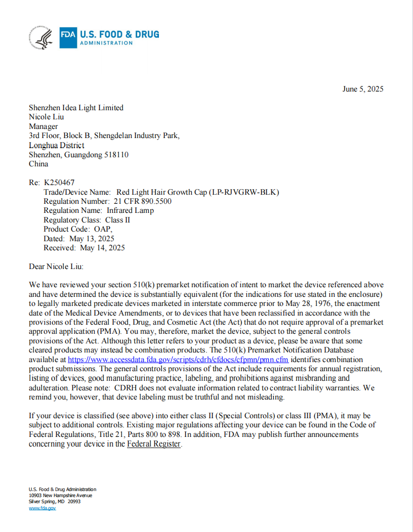 FDA 510(k) Clearance Document